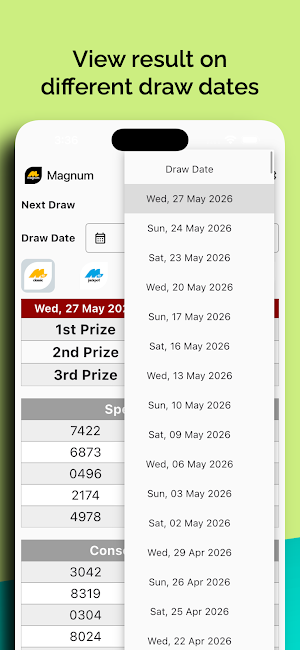 Malaysia 4D Live Results Screenshot 2