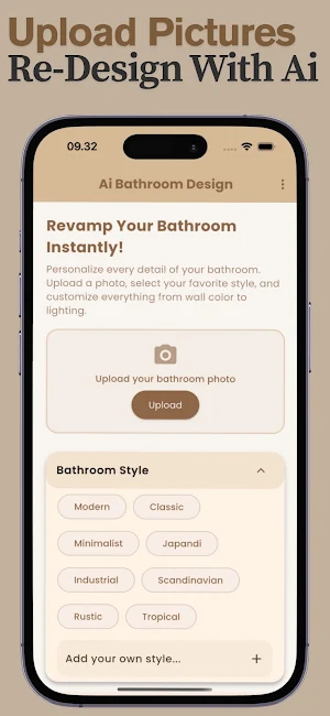 AI Bathroom Design Landscape Screenshot 2