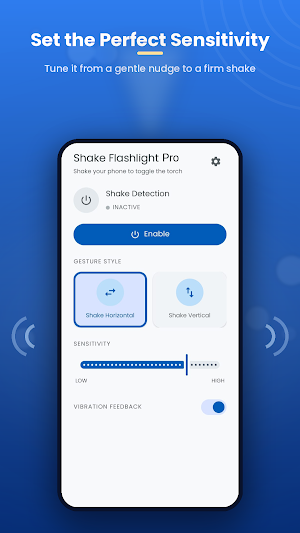 Shake Flashlight Pro Screenshot 2