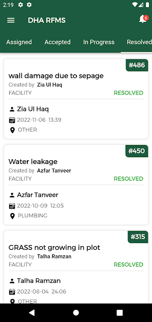 RFMS Responder Screenshot 2