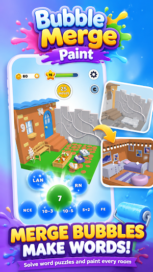 Bubble Merge Paint Screenshot 1