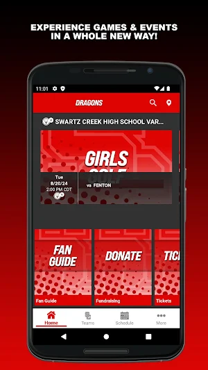 Swartz Creek Dragons Athletics Screenshot 0