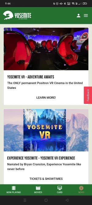 Yosemite cinema Screenshot 0