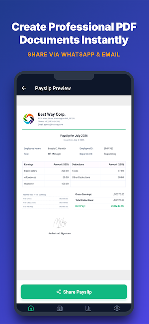 Payslip: Paystub & Salary Slip Screenshot 0