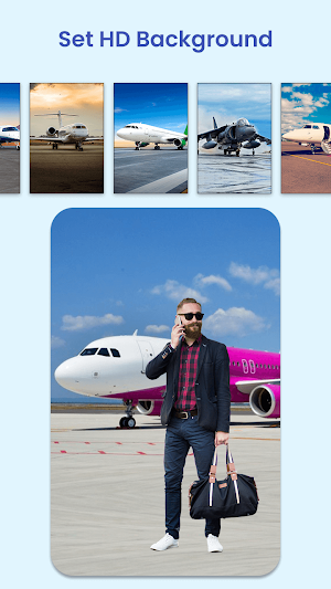 Airport Photo Background Edit Screenshot 2