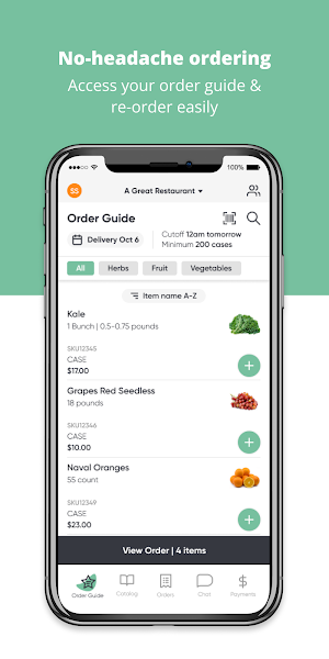 RightWay Food Service Screenshot 0