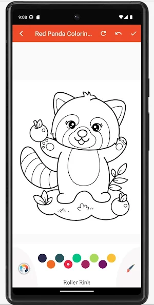 Red Panda Coloring Book Screenshot 3