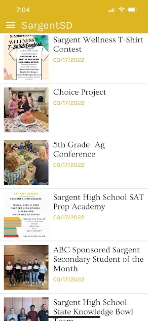 Sargent School District Screenshot 2