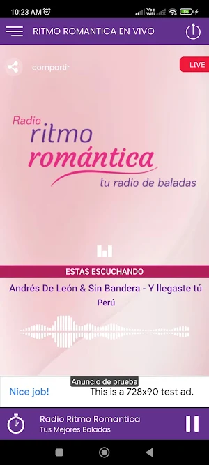 Ritmo Romantica en Vivo Screenshot 0