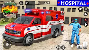 Ambulance Driving Rescue Games Screenshot 0