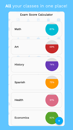 Exam Score Calculator Screenshot 0