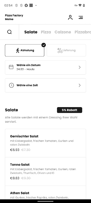 Pizza Factory Meine Screenshot 2