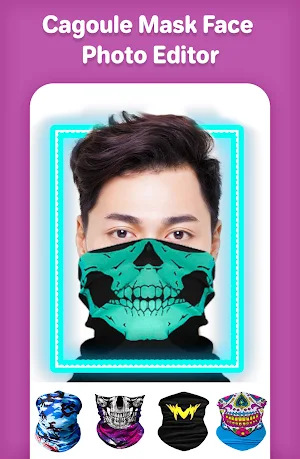 Cagoule Mask Face Photo Editor Screenshot 0