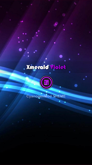 Xmerald Violet CM11 Theme Screenshot 0