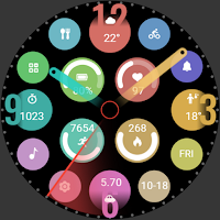 ZKinWatch Colorful Round Clock
