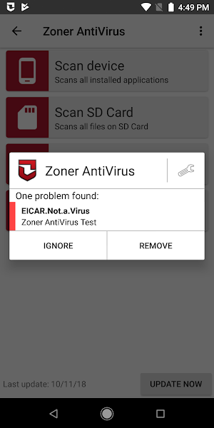 Zoner Mobile Security Screenshot 2