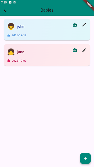 Baby Vaccine Tracker Screenshot 2