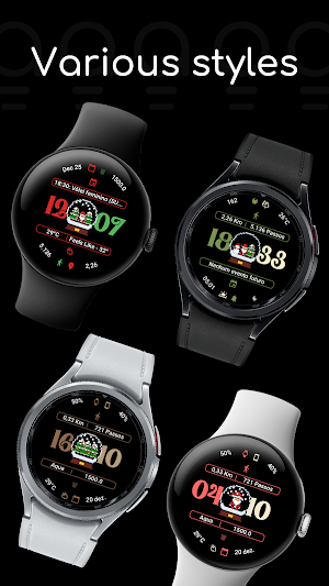 AD Xmas Globe - Watch Face Screenshot 2