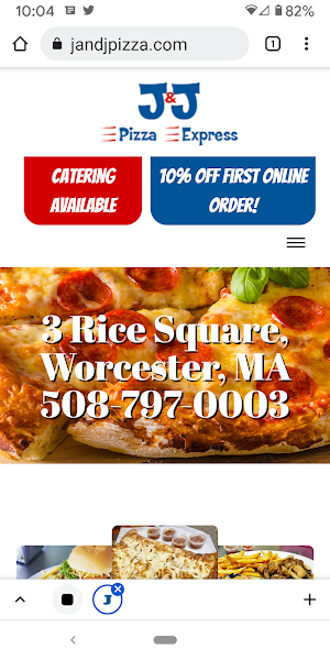 J & J Pizza Express Screenshot 2