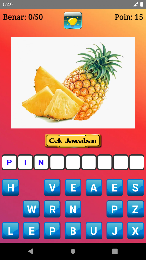 Tebak Buah Bahasa Inggris Screenshot 1
