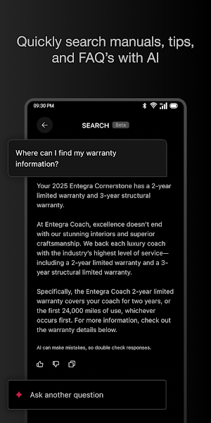 Entegra Coach Screenshot 2