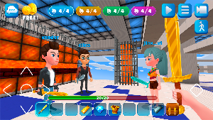 Bed Fight: Blocky Wars Craft Screenshot 2