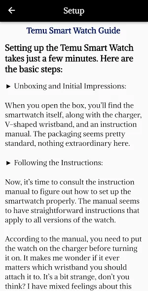 Temu Smart Watch Guide Screenshot 2