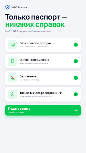 МФО-Россия: Займы на карту Screenshot 3