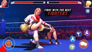 Boxing game Girl fighting 3d wrestling games Screenshot 2
