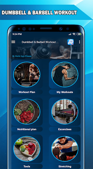 Dumbbell and barbell workout : weight training Screenshot 0