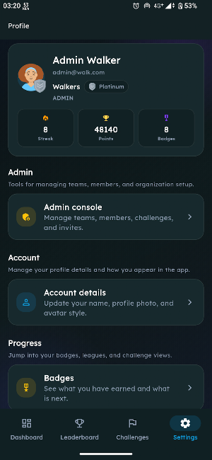 Team Walk Screenshot 1