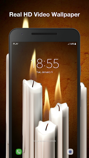 3D Candles Live Wallpaper Screenshot 2