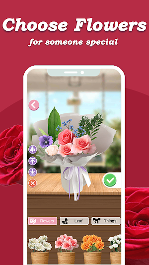 Flower Maker Game: Valentine Screenshot 3