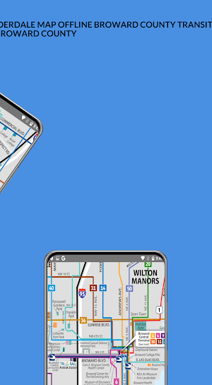 FORT LAUDERDALE MAP OFFLINE BROWARD COUNTY TRANSIT Screenshot 2