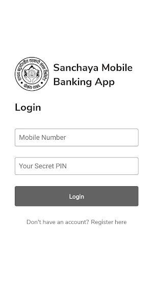Sanchaya Mobile Banking App Screenshot 2