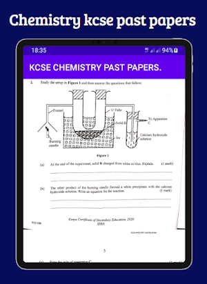 Chemistry Kcse past papers. Screenshot 1