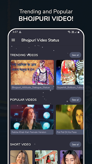 Bhojpuri Video Status Screenshot 0