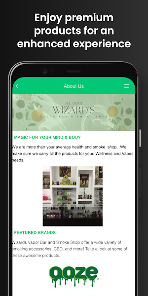 Wizards Vapor Bar Screenshot 1
