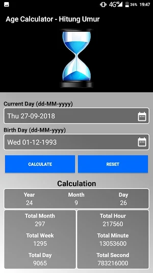 Age Calculator - Hitung Umur Screenshot 0