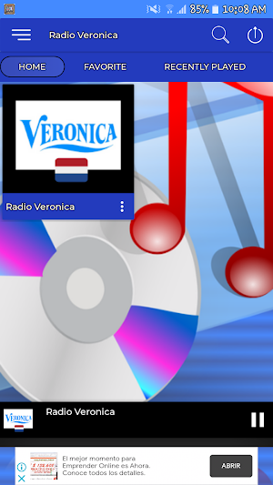 Radio Veronica App de Radio Screenshot 0