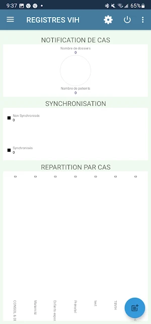 Registres VIH Screenshot 1