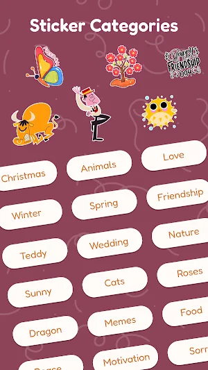 Aesthetic Stickers Screenshot 0