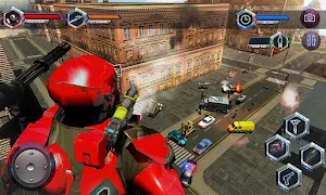 Flying Robot Grand City Rescue Screenshot 1