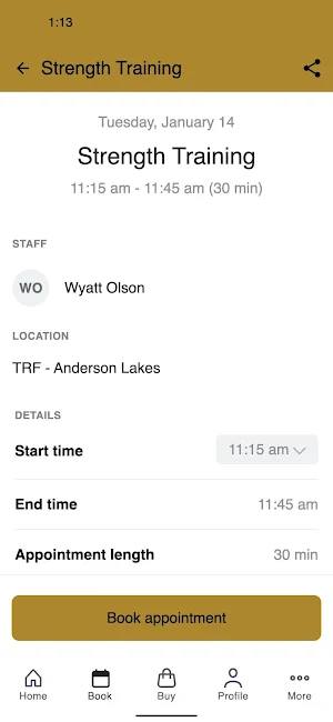 Train Right Fitness Screenshot 2