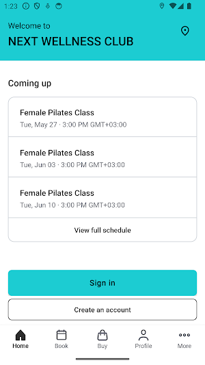 Next Wellness Club Screenshot 1