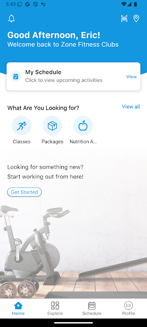 Zone Fitness Clubs Screenshot 0