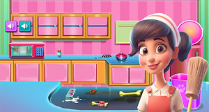 game girls house cleaning Screenshot 1