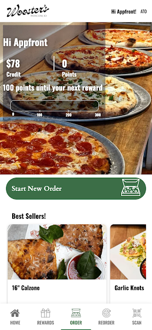 Wooster's Pizzeria app Screenshot 0