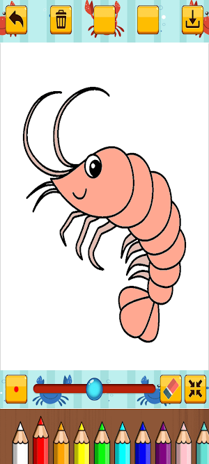 Coloring Crabs and Shrimp Screenshot 3