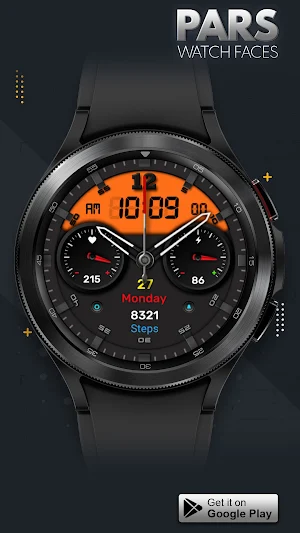 Pars Hybrid Watch Face Screenshot 1